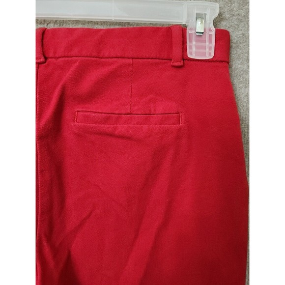 Gap Signature Skinny Ankle Pants Women's 8 Red Cotton Stretch - Picture 4 of 8